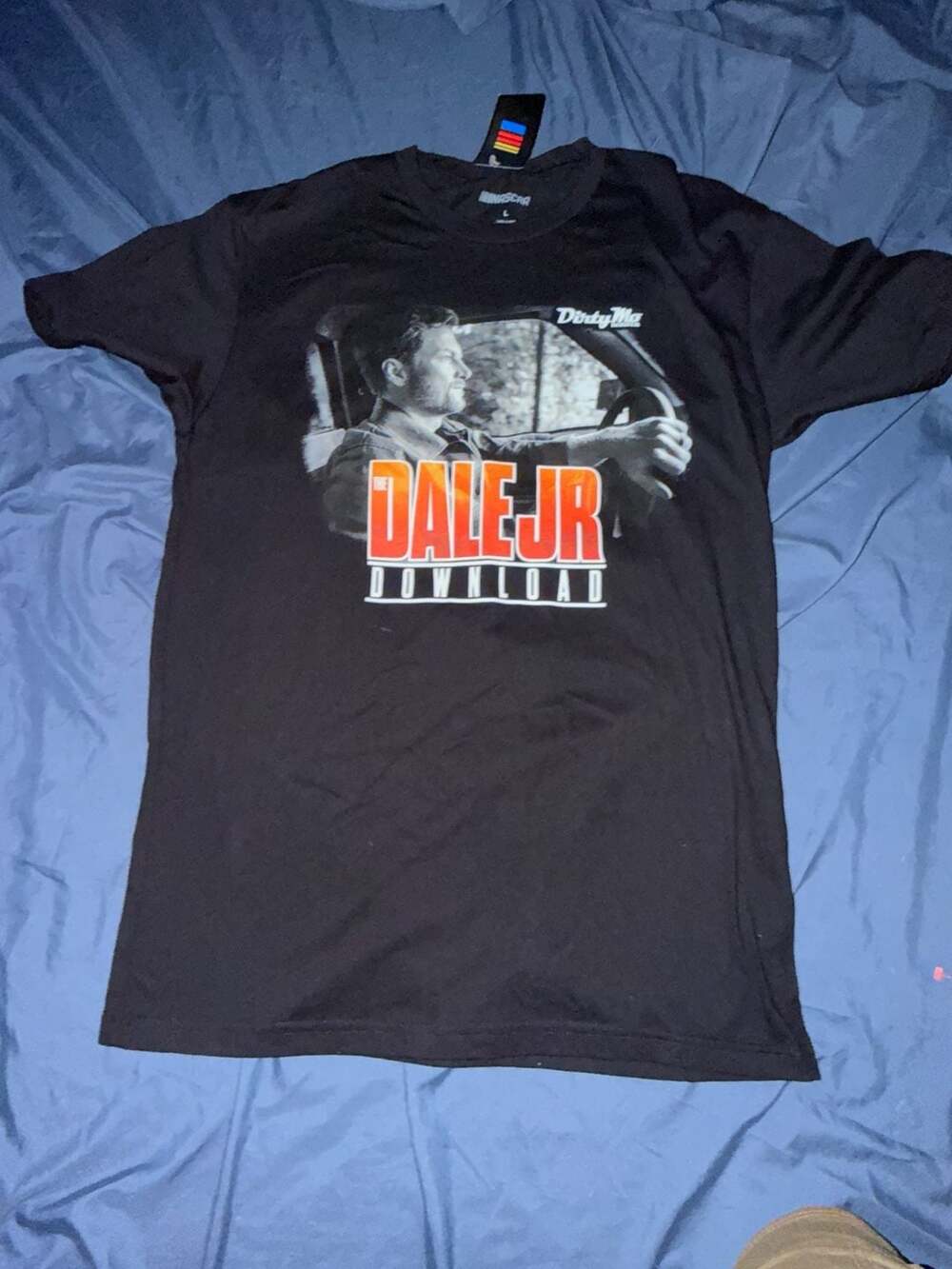 NASCAR Dale Jr Download Dirty Mo Media Graphic T-Shirt Size L A7